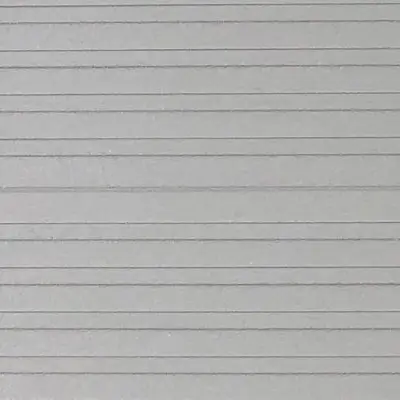 Close-up texture of ribbed Sunspace AlumaDeck material in a modern Grey finish.