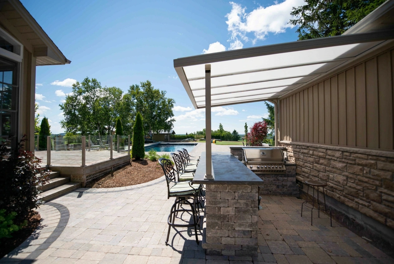 Acrylic Patio Cover, Sunspace Bangor in Maine.